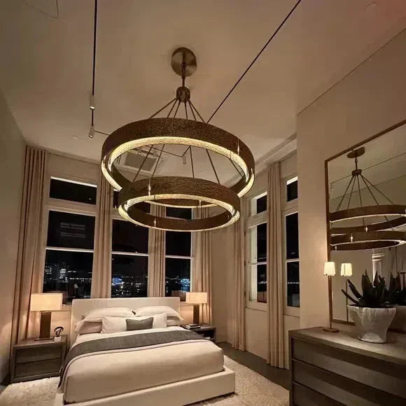 Vouvrey Round Chandelier D36"
